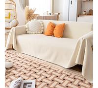 OBASDFD Couverture De Protection Imperméable À 5 Couches for Meubles, Antidérapante Contre Les Accidents Liés Aux Animaux Compagnie(White,180cmx340cm)