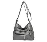 OBASDFD Crossbody Purses For Women Men Casual Adjustable Strap Over The Shoulder Bag(Grey)