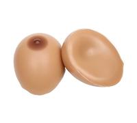 OBASDFD Crossdresser 1 Paire de Formes mammaires en Silicone for Mastectomie, rehausseurs prothèses for Hommes, Costume Cosplay Gay Shemale Marron(Brown,7XL-2400g/Pair/CupG)