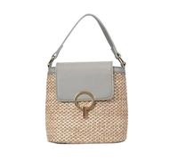 OBASDFD Cute Tote Bags, Straw Weave Bucket Handbags, Women Ladies Summer Beach Shoulder(C)