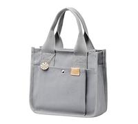 OBASDFD Genuine Leather Crossbody Bags For Women Shoulder Hobo Top Handle Satchel Purses Lightweight Carry On Bag(Grey)