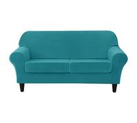 OBASDFD Housse De Canapé À Coussin Individuel, Protection Meubles en Velours Extensible Et Antidérapant(K,2 Seat 140-185cm)