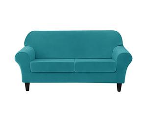 OBASDFD Housse De Canapé À Coussin Individuel, Protection Meubles en Velours Extensible Et Antidérapant(K,2 Seat 140-185cm)