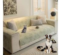 OBASDFD Housse De Canapé Élégante, Antidérapante Et Lavable, for Canapés 2, 3 Ou 4 Places(Green,90 * 90cm/35.4 * 35.4in)