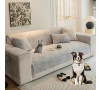 OBASDFD Housse De Canapé Élégante, Antidérapante Et Lavable, for Canapés 2, 3 Ou 4 Places(Grey,110 * 210cm/43 * 83in)