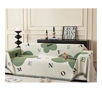 OBASDFD Housse De Canapé en Chenille Surdimensionnée - Réversible Et Lavable for Canapés Sectionnels L(Green,180 * 260cm/71 * 102.4in)