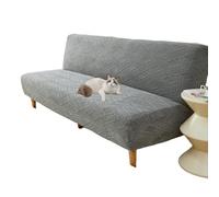 OBASDFD Housse De Canapé Extensible en Jacquard sans Accoudoirs for La Protection des Meubles Et Un Style Renouvelé(Dark Gray,S)