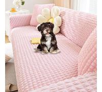 OBASDFD Housse De Canapé Extensible for Canapés Sectionnels 1 À 5 Places, Protection Universelle Anti-Rayures, Lavable(Pink,4 Seat 235~300cm)