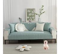 OBASDFD Housse De Canapé Inclinable en Velours Extensible, Antidérapante Et Lavable(Green,90 * 160cm/35.4 * 63in)