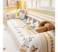 OBASDFD Housse De Canapé Lavable Style Bohème, Antidérapante, Universelle, for Canapés 2/3/4 Coussins, avec Protection for Animaux(A,180 * 150CM)