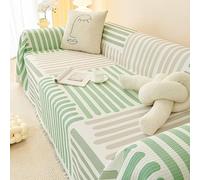 OBASDFD Housse De Canapé Lavable Style Bohème, Antidérapante, Universelle, for Canapés 2/3/4 Coussins, avec Protection for Animaux(I,180 * 360CM)