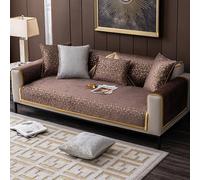 OBASDFD Housse De Canapé Moderne À Texture Dorée, Lavable, Anti-Rayures Et Résistante Aux Animaux(Coffee,110 * 160cm/43 * 63in)