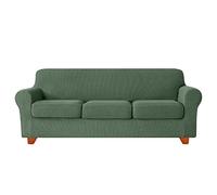 OBASDFD Housse De Coussin Siège Individuelle en Jacquard Extensible avec Fond Élastique, Protection Meubles Lavable(I,2 Seat (145-178 cm))