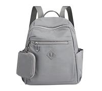 OBASDFD Mini Sac À Dos For Femme - Bandoulière Convertible Avec Dragonne, For Le Travail Et Les Études, Taille Moyenne(Grey)