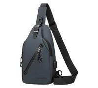 OBASDFD Petit Sac À Dos Pliable For Femme, De Poitrine, Bandoulière For Voyage, Sport, Course Pied, Randonnée(Grey)