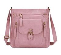 OBASDFD Sac À Bandoulière Multi-poches Crescent For Femme - Réglable, Petit Dos Transparent