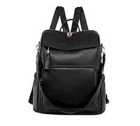 OBASDFD Sac À Dos Cabine For Femme - Bandoulière Convertible Avec Dragonne For Le Travail Et L'université(Black)