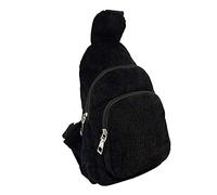 OBASDFD Sacs À Bandoulière Imperméables For Femmes, Approuvés For Les Stades, Avec Poche Avant For Concerts, Sac Dos De Travail For Hommes(Black)