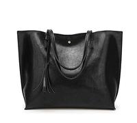 OBASDFD Sacs À Main Bandoulière For Femme, Style Western, Sacoche Bohème Poignée Supérieure Avec, Sac De Plage Tendance(Black)