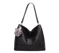 OBASDFD Shoulder Bag, Handbags For Women, PU Leather Tote, Top Handle Satchel, Armpit(Black)