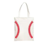 OBASDFD Simple Double Printed Baseball Pattern Canvas Single Shoulder Bag Zipper Practical Camera