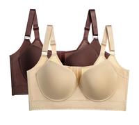 OBASDFD Soutien-Gorge Push-up lissant sans Fil avec Couverture complète et Maintien latéral(Type a,42E)