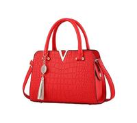OBASDFD Trendy Ladies' Fish Pattern Shoulder Bag, Women's European Style Casual Versatile Crossbody Handbag(Red)