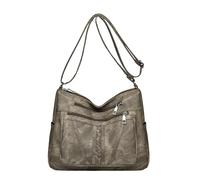 OBASDFD Women Fashionable Middle Mother Bag Large Capacity Shoulder Crossbody Casual(Khaki)
