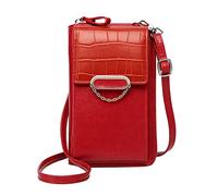 OBASDFD Women's Clear Bag For Stadium Events, Small Crossbody Purse & Double Strap Shoulder Handbag(Rd1)
