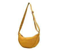 OBASDFD Women's Nylon Simple Design Shoulder Bag,Dumpling & Armpit Crossbody(Yellow)