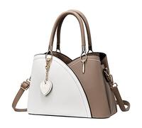 OBASDFD Women's Trendy Tote Bags Designer Satchel Handbags Top-Handle Purses with Strap Purse for Women(Khaki)