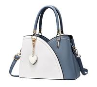 OBASDFD Women's Trendy Tote Bags Designer Satchel Handbags Top-Handle Purses with Strap Purse for Women(Blue)