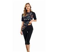 obaSeteck Rash Guard Surf Costume à Manches Courtes Maillot de Bain Burkini Maillots de Bain modestes pour Femmes modestie vêtements de Plage (XXL, Z2)