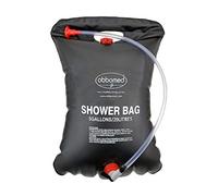 OBBO MED HB-4020 Douche Solaire de 20 litres à accrocher, Recipient à Eau Solaiez pour Une Douche Facile et Sure, pour Le Shampoing, Soignant, Individue avec Une Mobilité Limité; Noire - 62 x 41 cm