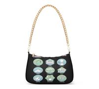 Obby Infographic Sac à main pour femme Motif de pêche et lecture