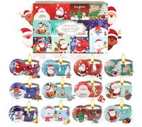 Obcxin 12 Bougie Noel Parfumée, Bougies en Cire De Soja Naturel, Ensembles Bougie Aromatique Pour Le Bain, Noël, Le Yoga, Les Femmes, Cadeau Femme Anniversaire