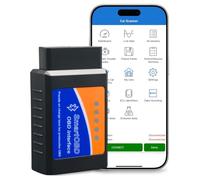 OBD Bluetooth - Diagnostic et Effacement des Codes d’Erreur en 2 minutes - Diagnostic Auto OBD-II 2026 - Compatible avec la majorité des véhicules - Valise OBD avec Support Français 7j/7 | SmartOBD