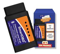 OBD Bluetooth - Diagnostic OBD Auto Universel 2026 | Lisez & Effacez Les Codes Erreurs en 4 Min | Compatible Tous Véhicules à partir de 2003 | Valise OBD - Support 7j/7
