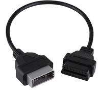 OBD OBD2 connecteur de Diagnostic Adaptateur à 16 Broches pour Nissan 14 Broches (la Gauche de 16 pins sur Le Droit de 14 pins)