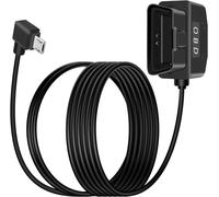 Obd Stromkabel Für Dash Camera,Obd2 Zu 90 Degrees Usb Microadapter Hardwire Ladekabel Mit Schalter Taste 24 Stunden Überwachung Und Acc 2 Modus 12-24 V Zu 5v/3a (3.5/11.5ft)