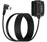 OBD Stromkabel für Dash Camera, OBD2 zu Typ C Adapter Hardwire Ladekabel mit Schalter Taste 24 Stunden Überwachung und Acc 2 Modus