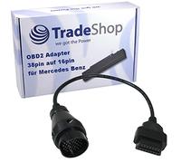 OBD1 38pin Mercedes Benz sur 16pin OBD2 Adaptateur pour tous les modèles Mercedes Benz jusqu'à env. Bj 2000, W124 W140 S202 W202 W203 W204