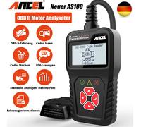 OBD2 ANCEL AS 100 - Appareil de diagnostic pour VW BMW Audi Mercedes etc., 8 langues (dont l'allemand), mise à jour du logiciel de lecture, interface de l'appareil de diagnostic OBD