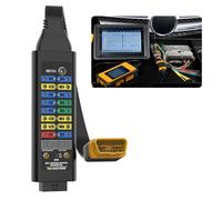 OBD2 Breakout Box Détecteur de protocole de voiture (modèle haut de gamme) Compatible avec 12 V/24 V Résistance 120 Ω en série Outil de diagnostic d'erreur avec indicateur de tension OBD et LED