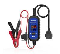 OBD2 Câble économiseur de mémoire de voiture avec affichage de la tension et du courant, câble d'alimentation d'urgence 12 V avec détection automatique de fuite, 2 pinces crocodiles et fusible 3 A