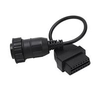 OBD2 Connector Cable 14pin to 16pin High Performance Durable ABS Plastic Diagnostic Tool Scanner Adapter Replacement for Mercedes Cars 2pcs