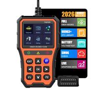 OBD2 Diagnostic Auto Valise Voiture, OBD Diagnostique Français Auto Multimarque avec 13 Langues, Écran Couleur IPS 2.8", Outils Diagnostics Système Moteur OBD et Surveillance de la Batterie
