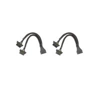 OBD2 SéParateur 16 Broches OBD II SéParateur Extension 1X Mâle et Femelle Adaptateur de Câble D'Extension (1FT/30CM) (2Paquet)