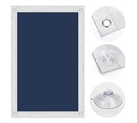 OBdeco Store thermique pour fenêtre de toit - Protection solaire - Store occultant pour Velux - Protection thermique sans perçage - Avec ventouses - 96 x 93 cm (l x L) - Pour S06/606 - Bleu foncé