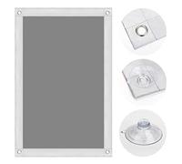 OBdeco Store thermique pour fenêtre de toit, protection solaire, store occultant pour Velux, protection thermique sans perçage avec ventouses, 96 x 100 cm (l x L), pour Y85/085, gris